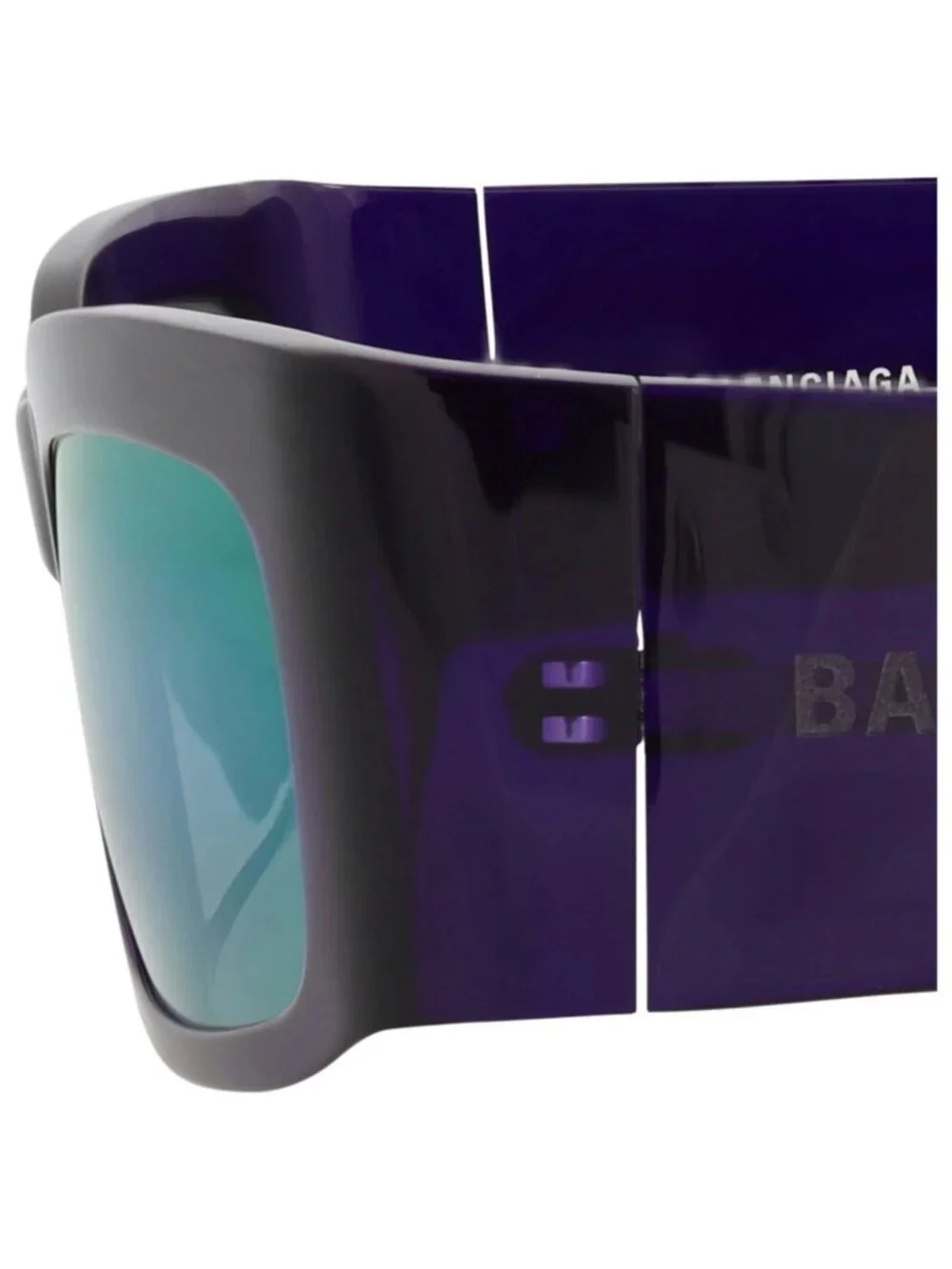 New Balenciaga Women's Sunglasses Square Rectangle Recycled Acetate Frame Unisex
